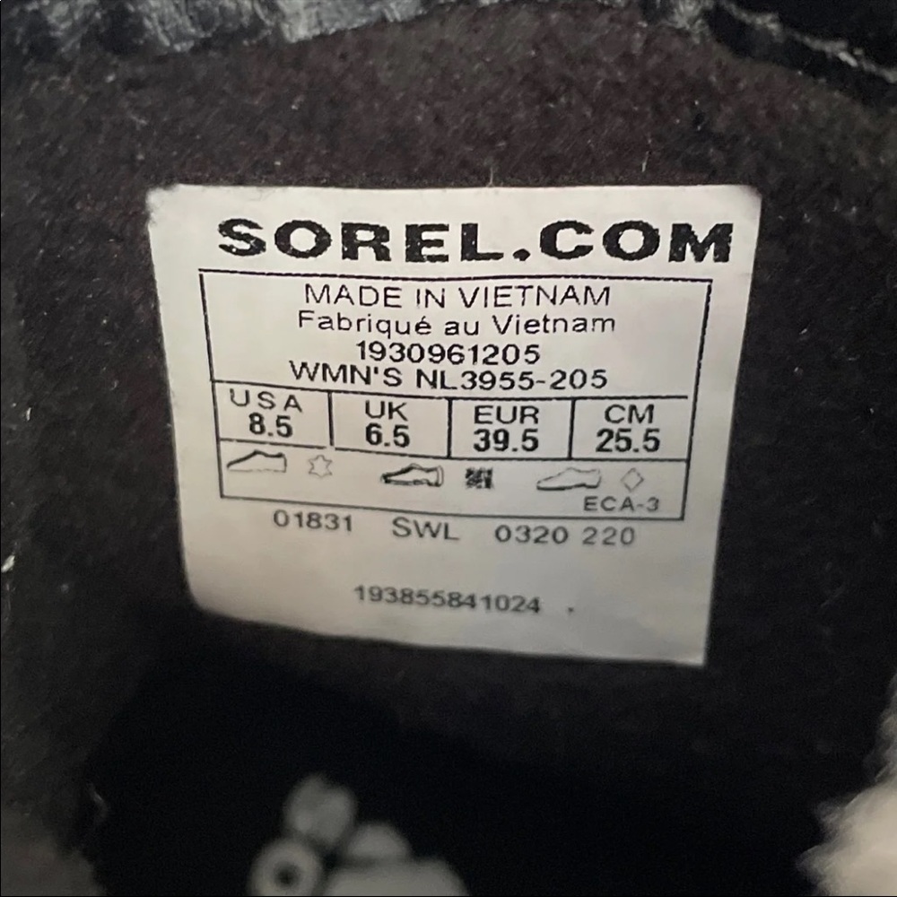 Sorel Lennox Lace-Up Boots Size 8 1/2 - Picture 7 of 7